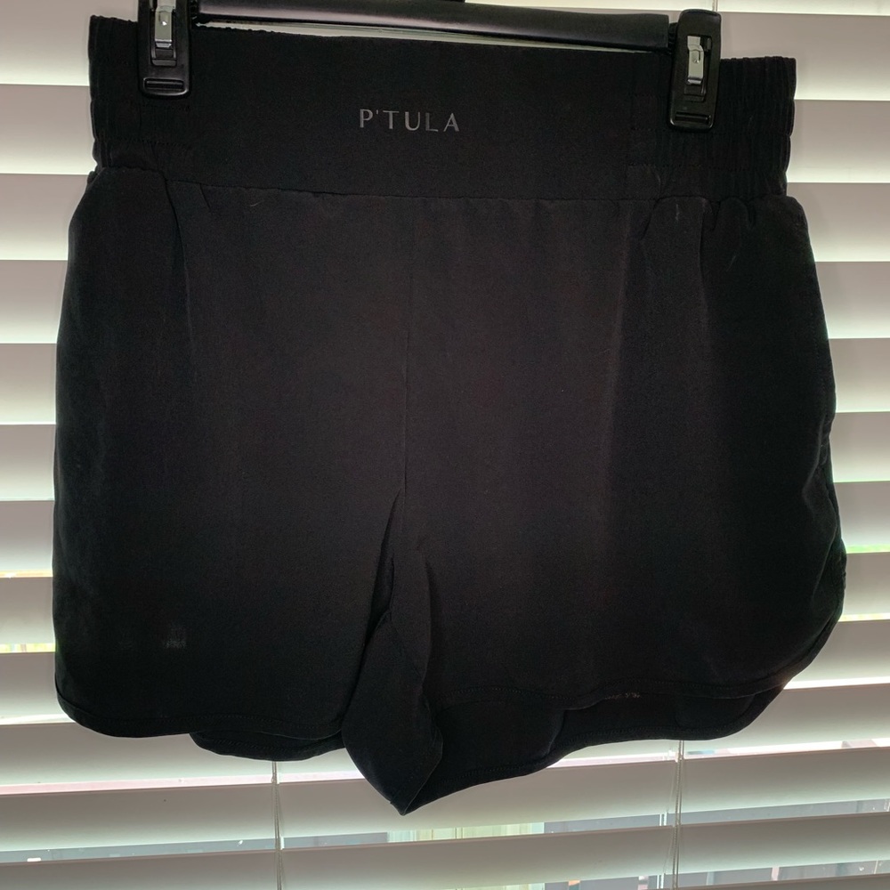 P’tula black flow shorts